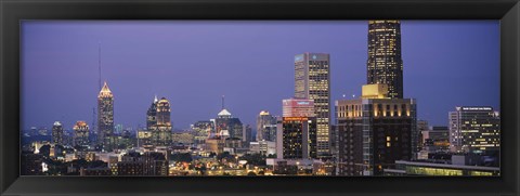 Framed Buildings in a city, Atlanta, Georgia Print