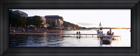 Framed Lake Mendota, University of Wisconsin, Memorial Union, Madison, Dane County, Wisconsin Print