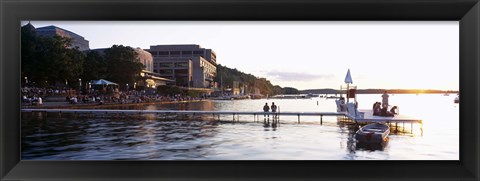 Framed Lake Mendota, University of Wisconsin, Memorial Union, Madison, Dane County, Wisconsin Print