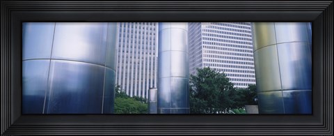 Framed Columns of a building, Downtown District, Houston, Texas, USA Print