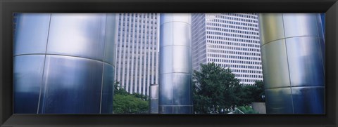 Framed Columns of a building, Downtown District, Houston, Texas, USA Print