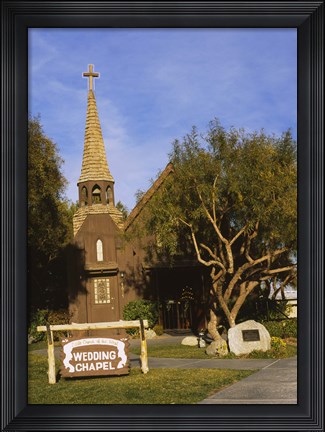 Framed Low angle view of a church, The Little Church of the West, Las Vegas, Nevada, USA Print