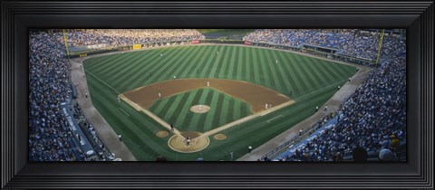 Framed High angle view of spectators in a stadium, U.S. Cellular Field, Chicago White Sox, Chicago, Illinois, USA Print