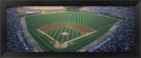 Framed High angle view of spectators in a stadium, U.S. Cellular Field, Chicago White Sox, Chicago, Illinois, USA Print