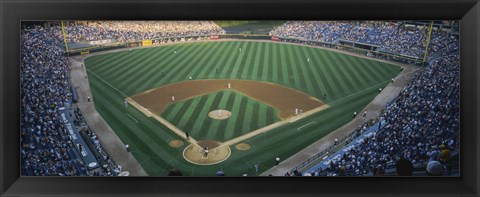 Framed High angle view of spectators in a stadium, U.S. Cellular Field, Chicago White Sox, Chicago, Illinois, USA Print