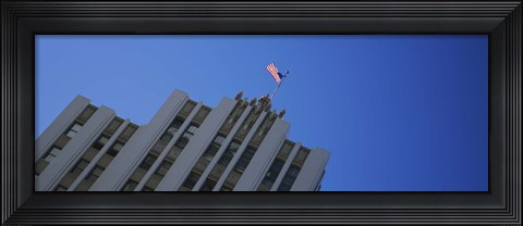 Framed Low angle view of an office building, Downtown San Jose, San Jose, Silicon Valley, Santa Clara County, California, USA Print