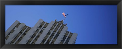 Framed Low angle view of an office building, Downtown San Jose, San Jose, Silicon Valley, Santa Clara County, California, USA Print