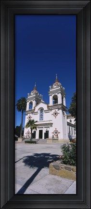 Framed Facade of a cathedral, Portuguese Cathedral, San Jose, Silicon Valley, Santa Clara County, California, USA Print