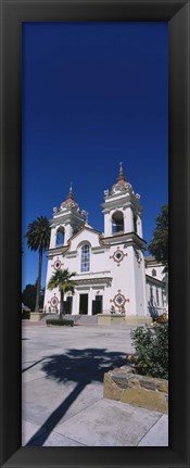 Framed Facade of a cathedral, Portuguese Cathedral, San Jose, Silicon Valley, Santa Clara County, California, USA Print