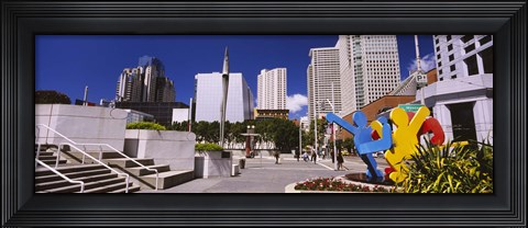Framed Skyscrapers in a city, Moscone Center, South of Market, San Francisco, California, USA Print