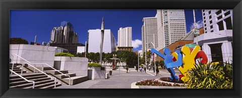 Framed Skyscrapers in a city, Moscone Center, South of Market, San Francisco, California, USA Print