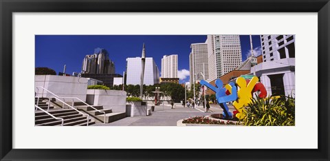 Framed Skyscrapers in a city, Moscone Center, South of Market, San Francisco, California, USA Print