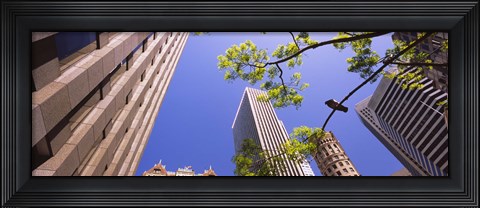 Framed Low angle view of buildings in a city, San Francisco, California, USA Print