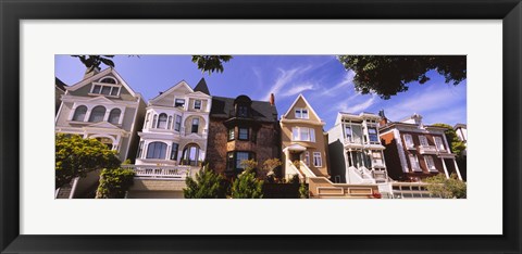 Framed Row of houses in Presidio Heights, San Francisco, California Print