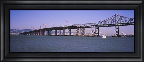 Framed Bay Bridge, Treasure Island, Oakland, San Francisco, California Print