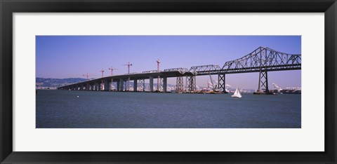 Framed Bay Bridge, Treasure Island, Oakland, San Francisco, California Print