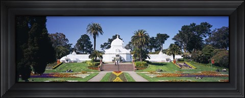 Framed Facade of a building, Conservatory of Flowers, Golden Gate Park, San Francisco, California, USA Print