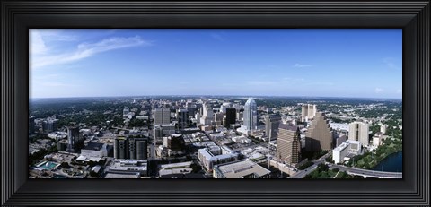 Framed High angle view of a city, Austin, Texas, USA Print