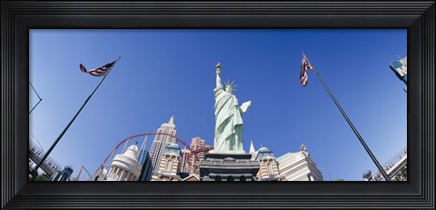 Framed Low angle view of a statue, Replica Statue Of Liberty, Las Vegas, Clark County, Nevada, USA Print