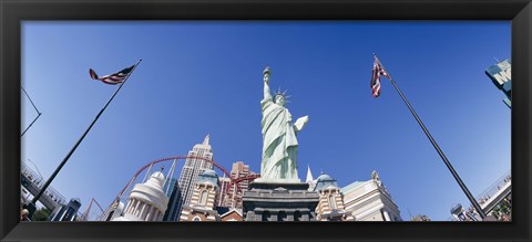 Framed Low angle view of a statue, Replica Statue Of Liberty, Las Vegas, Clark County, Nevada, USA Print