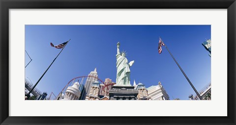 Framed Low angle view of a statue, Replica Statue Of Liberty, Las Vegas, Clark County, Nevada, USA Print