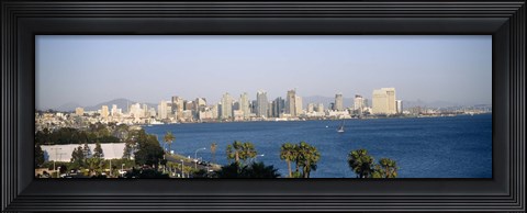 Framed City at the waterfront, San Diego, San Diego Bay, California Print