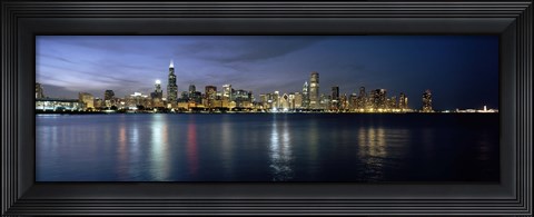 Framed City at the waterfront, Chicago, Cook County, Illinois, USA Print