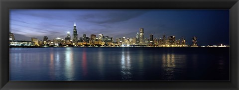 Framed City at the waterfront, Chicago, Cook County, Illinois, USA Print