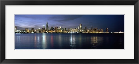 Framed City at the waterfront, Chicago, Cook County, Illinois, USA Print