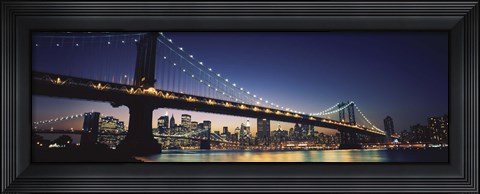 Framed Manhattan Bridge, New York City Print
