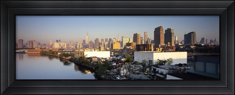 Framed Buildings at the waterfront, Midtown Manhattan, Manhattan, New York City, New York State, USA Print
