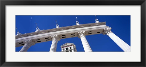 Framed Low angle view of a hotel, Caesars Palace, The Las Vegas Strip, Las Vegas, Nevada, USA Print