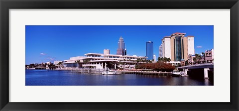 Framed Skyscrapers at the waterfront, Tampa, Florida, USA Print