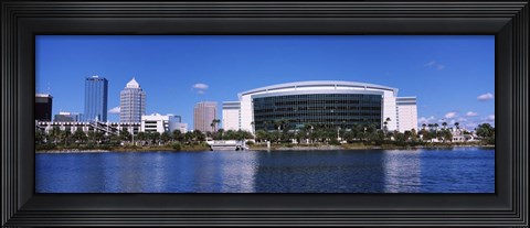 Framed Buildings at the waterfront, St. Pete Times Forum, Tampa, Florida, USA Print