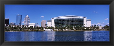 Framed Buildings at the waterfront, St. Pete Times Forum, Tampa, Florida, USA Print