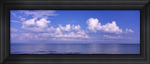 Framed Clouds over the sea, Tampa Bay, Gulf Of Mexico, Anna Maria Island, Manatee County, Florida Print