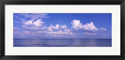 Framed Clouds over the sea, Tampa Bay, Gulf Of Mexico, Anna Maria Island, Manatee County, Florida Print