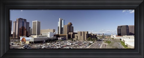 Framed Skyscrapers in a city, Phoenix, Maricopa County, Arizona, USA Print