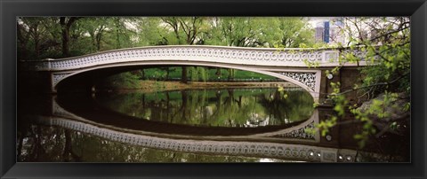 Framed Arch bridge across a lake, Central Park, Manhattan, New York City, New York State, USA Print