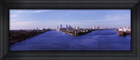 Framed Buildings in a city, Tampa, Hillsborough County, Florida, USA Print