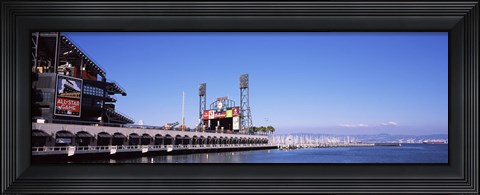 Framed Baseball park at the waterfront, AT&amp;T Park, San Francisco, California, USA Print