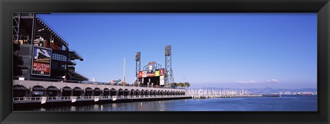 Framed Baseball park at the waterfront, AT&amp;T Park, San Francisco, California, USA Print