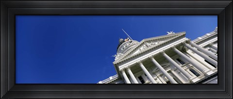 Framed Low angle view of a government building, California State Capitol Building, Sacramento, California Print