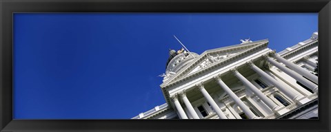 Framed Low angle view of a government building, California State Capitol Building, Sacramento, California Print