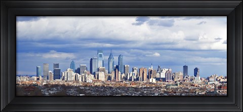 Framed Aerial View of Center City, Philadelphia Print