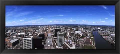 Framed Aerial view of a cityscape, Newark, Essex County, New Jersey Print