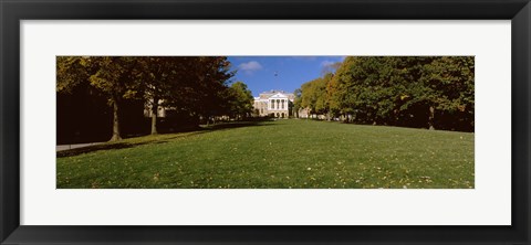 Framed Lawn in front of a building, Bascom Hall, Bascom Hill, University of Wisconsin, Madison, Dane County, Wisconsin, USA Print