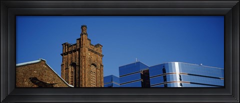 Framed High section view of buildings in a city, Presbyterian Church, Midtown plaza, Atlanta, Fulton County, Georgia, USA Print