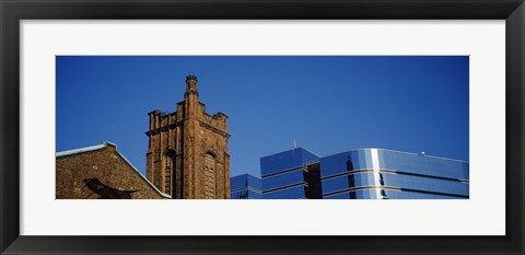 Framed High section view of buildings in a city, Presbyterian Church, Midtown plaza, Atlanta, Fulton County, Georgia, USA Print