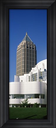 Framed Art museum in front of a skyscraper, High Museum Of Art, Atlanta, Fulton County, Georgia, USA Print